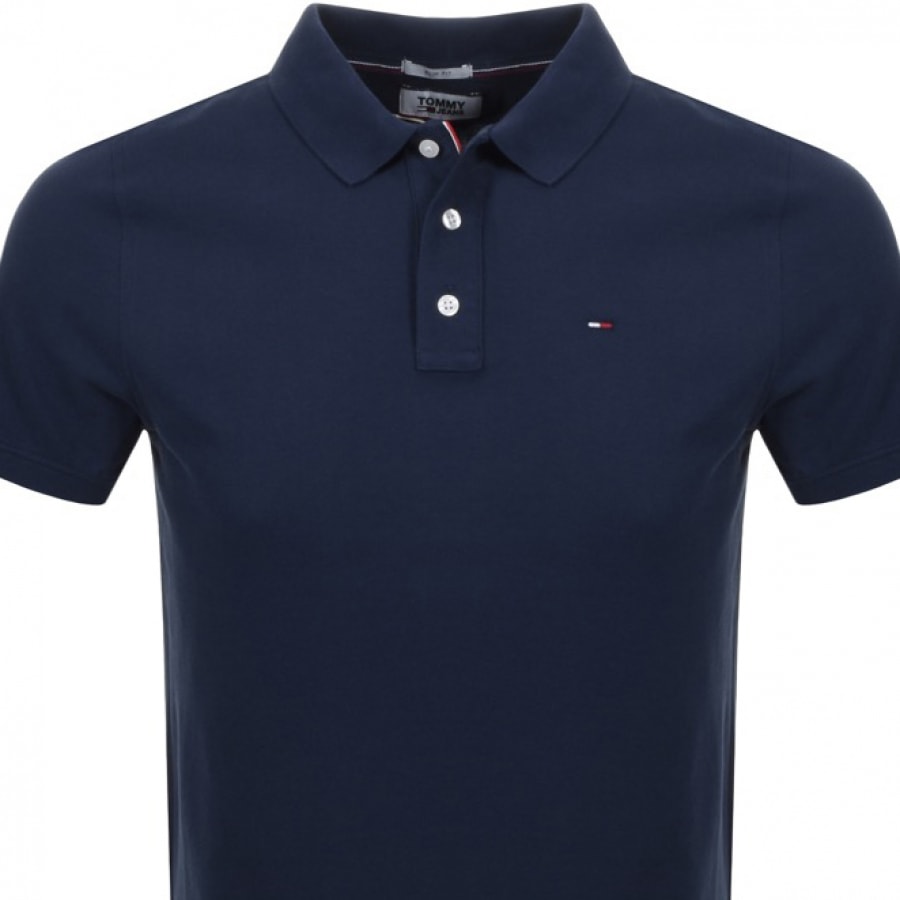 Alternative Image for ProductTommy Jeans Slim Fit Polo Shirt Navy2
